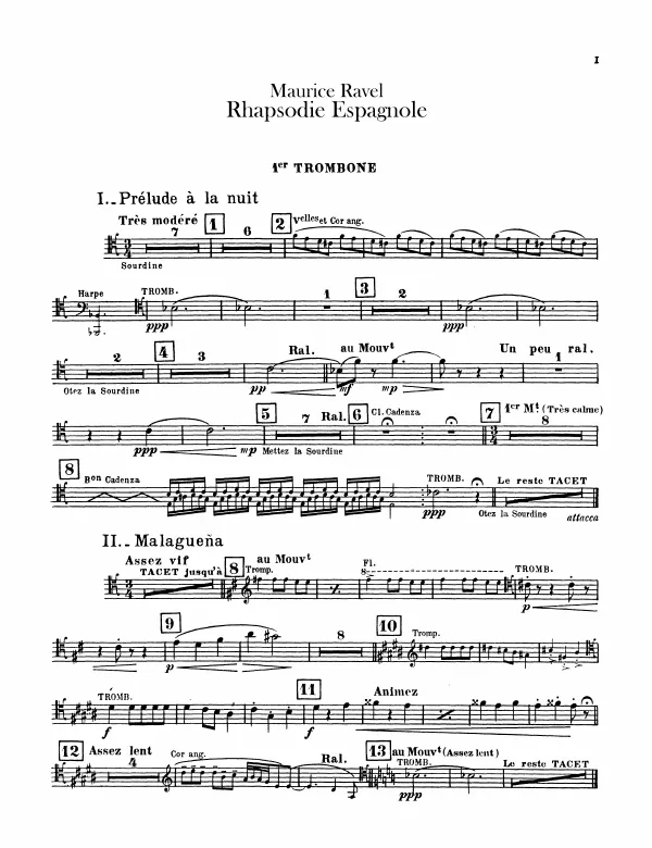 Trombone 1, 2, 3, Tuba