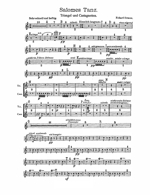 Triangle/Castanets (Salome Dance)