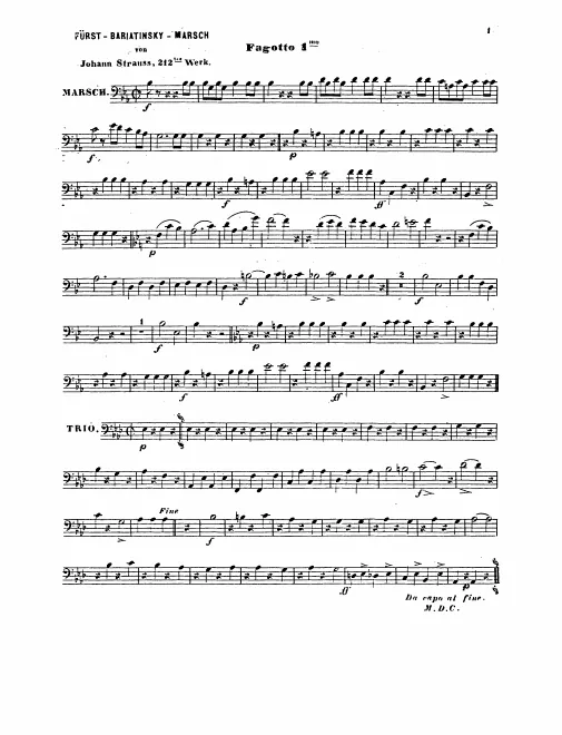 Bassoon 1, 2