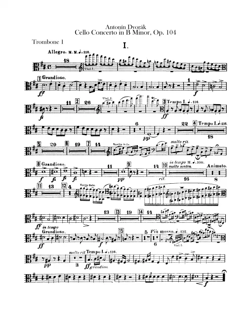 Trombone 1, 2, 3, Tuba