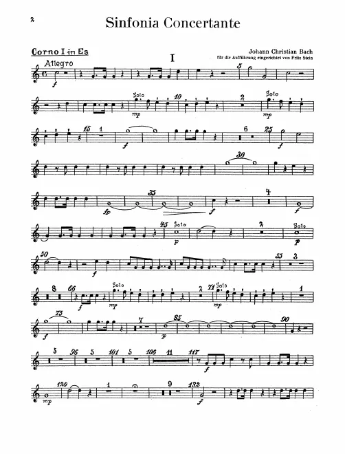Horn 1, 2 (E)