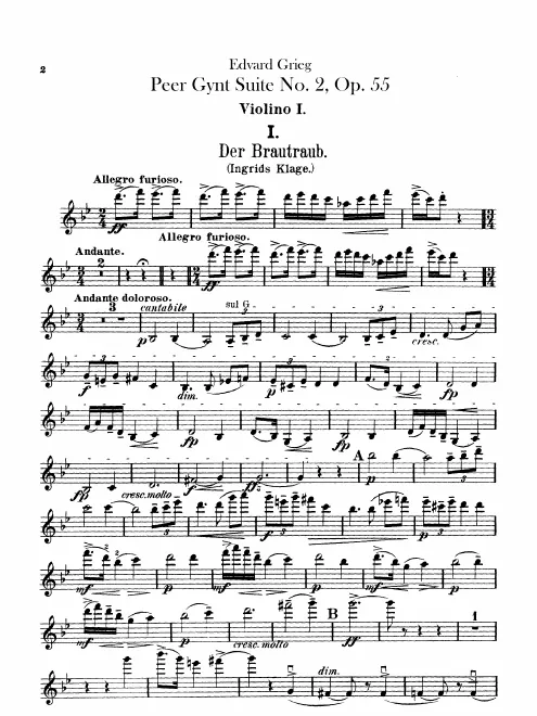 Violins I, II