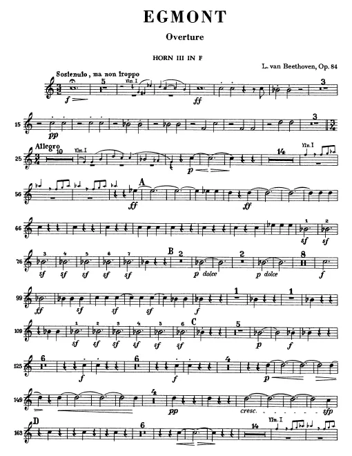 Horn 3, 4 (F), Trumpet 1, 2 (B)