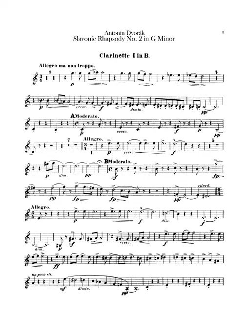 Clarinet 1, 2 (B)