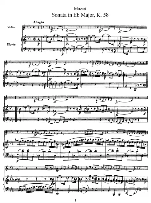 Complete Score and Violin Part