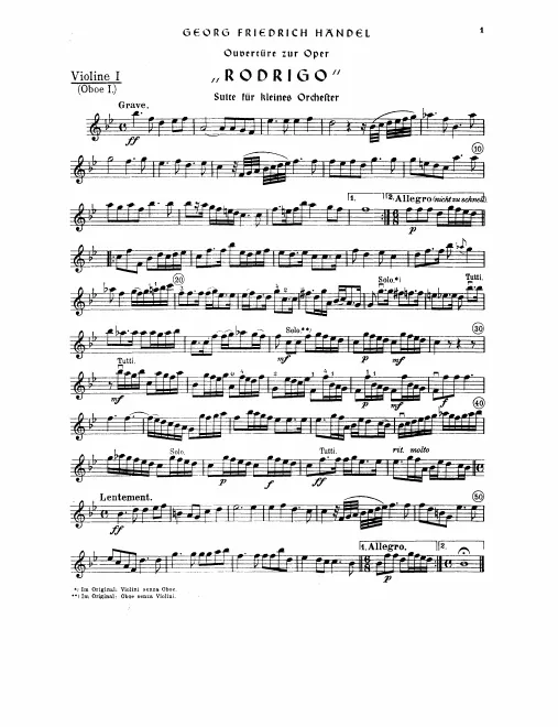 Violins I (Oboe 1)