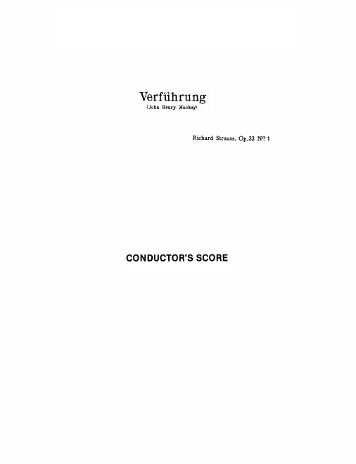 1. Verführung