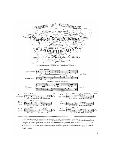 No.1, Couplets: "Dans cett' chaumière"