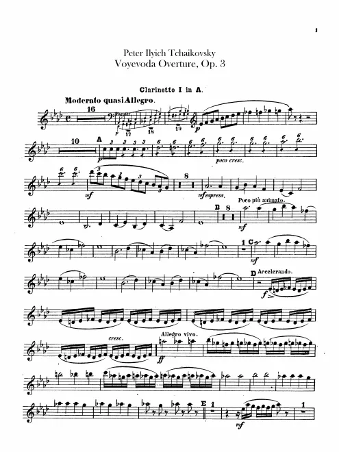 Clarinet 1, 2 (A)