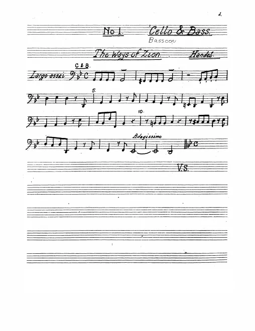 Continuo/Cellos/Basses/Bassoon