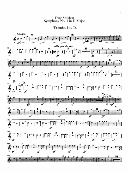 Trumpet 1, 2 (D)