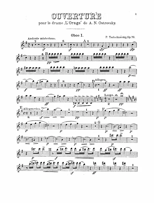 Oboe 1, 2, English Horn