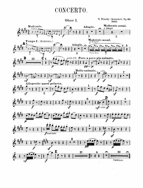 Oboe 1, 2