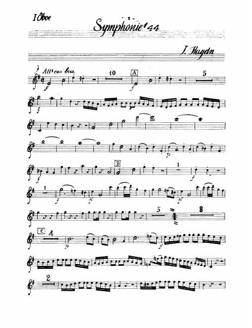 Oboe 1, 2