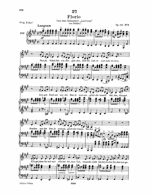 Complete Score (Low Voice, transposed to )