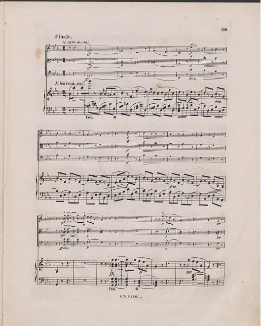 4. Finale. Allegro. Complete Score (color, with annotations)