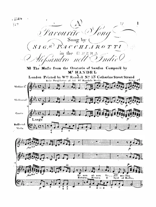 Aria: Return, return, oh God of hosts!