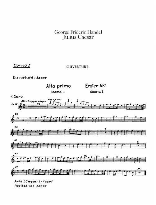 Horn 1, 2, 3, 4 (A, D, F, G)