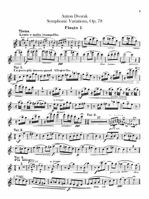 Flute 1, 2/Piccolo
