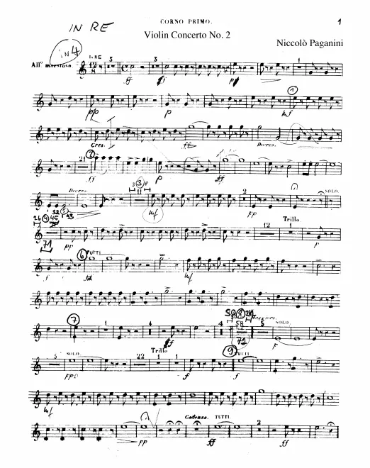 Horn 1 in D