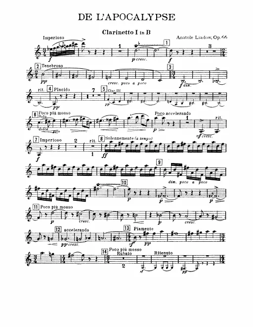 Clarinet 1, 2, 3 (B♭)
