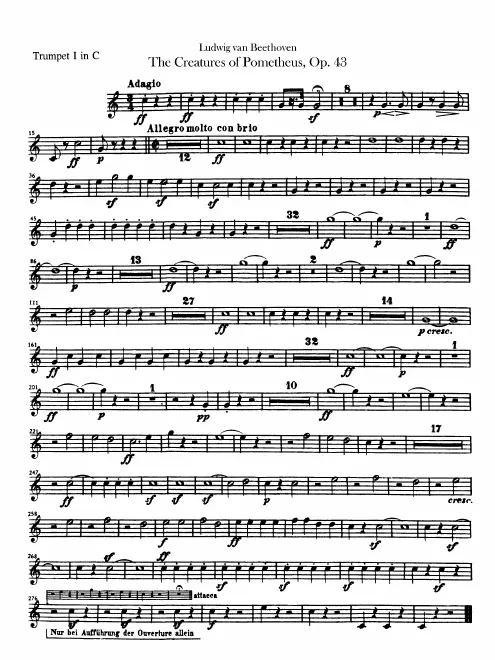 Trumpet 1, 2 (C), Alternate parts in B