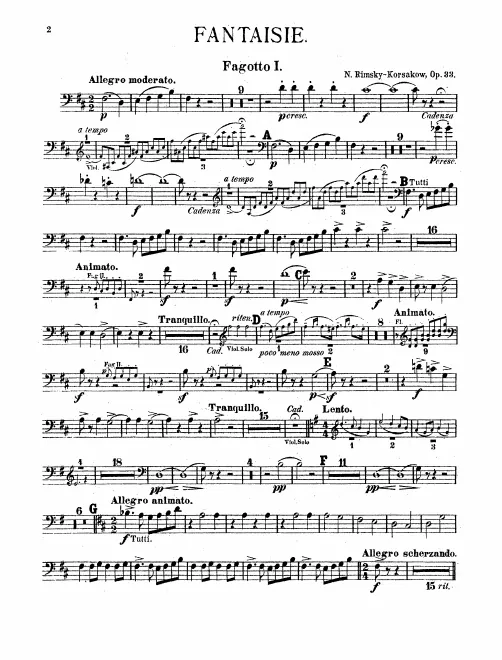 Bassoon 1, 2