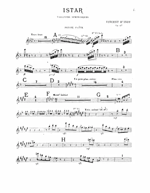 Piccolo, Flute 1/2