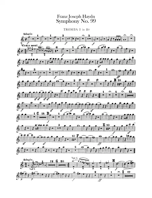 Trumpet 1, 2 (E/C; with B transposed)