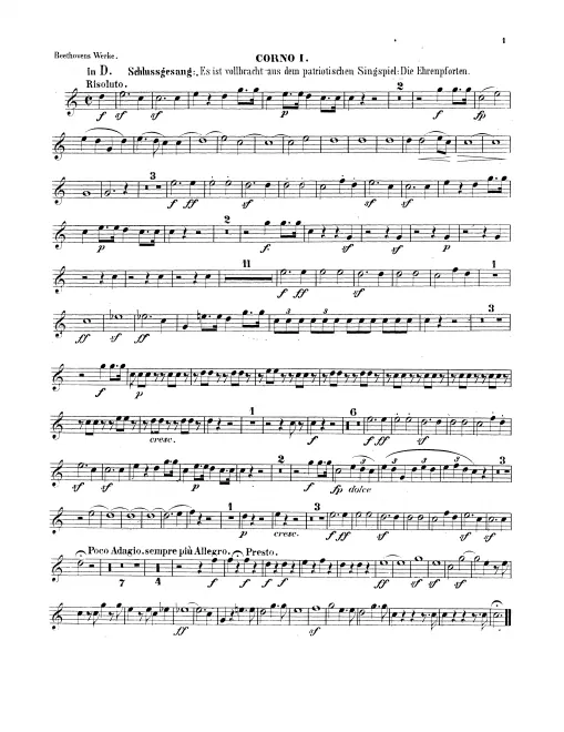 Horn 1, 2 (D)