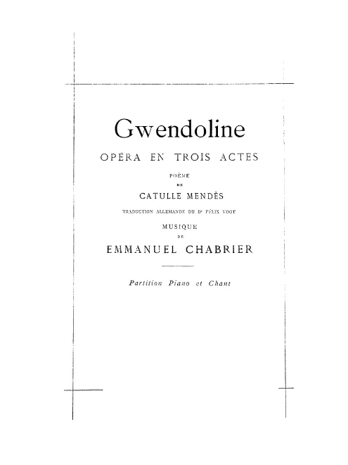 Preliminaries - Libretto - Act I