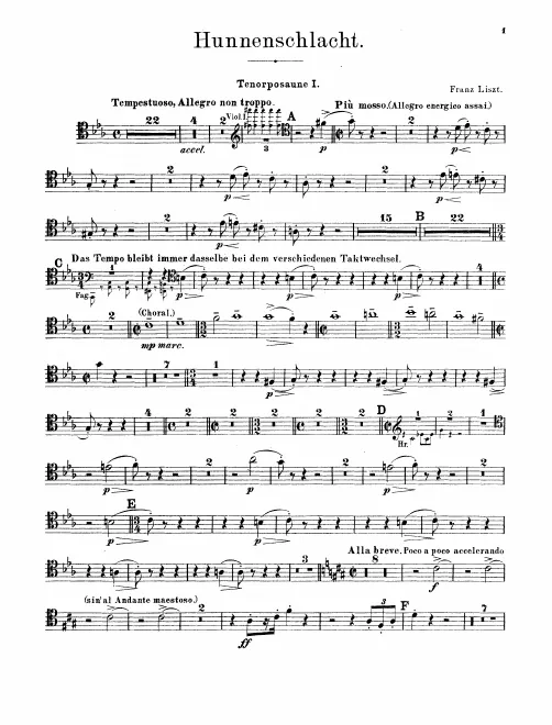 Trombone 1, 2, 3, Tuba