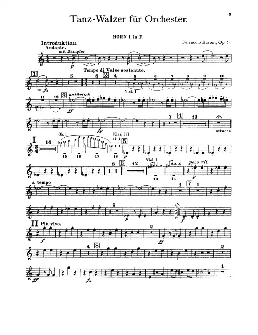 Horn 1, 2, 3, 4 (F)