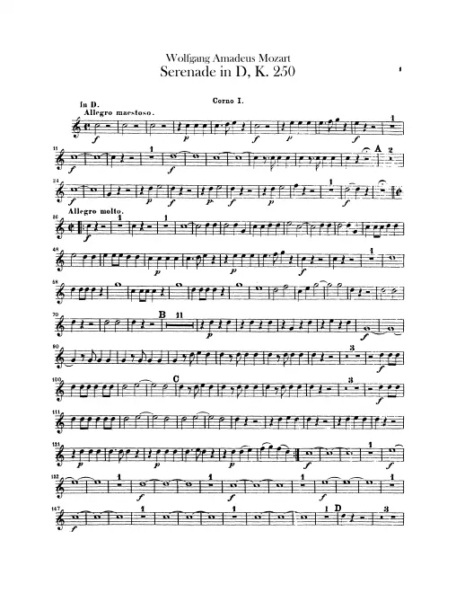 Horn 1, 2 (D/G)