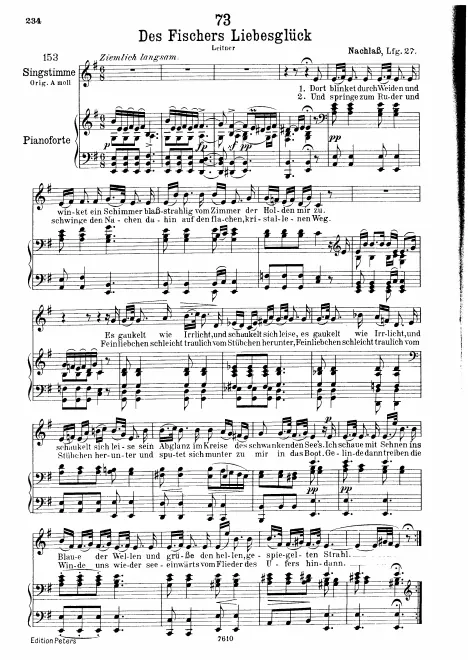 Complete Score (Low Voice, transposed to )
