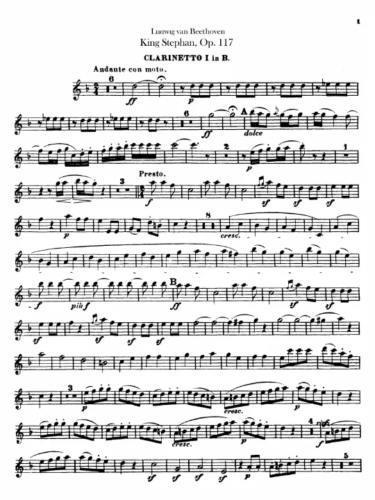 Clarinet 1, 2 (B)