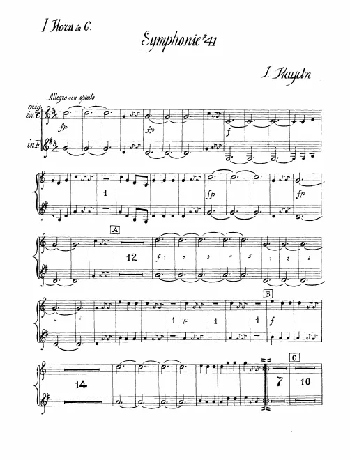 Horn 1, 2 (C/F)