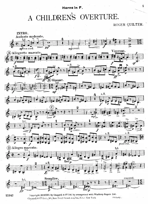 Horn 1/2 (F)
