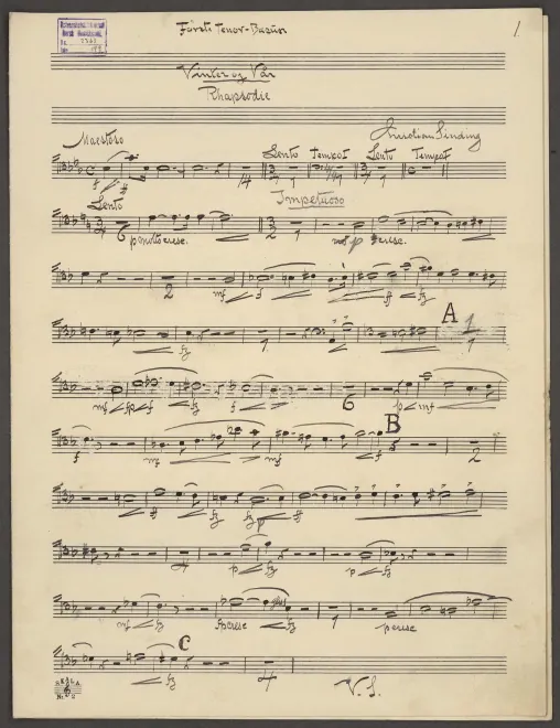 Trombone 1, 2, 3, Bass Tuba