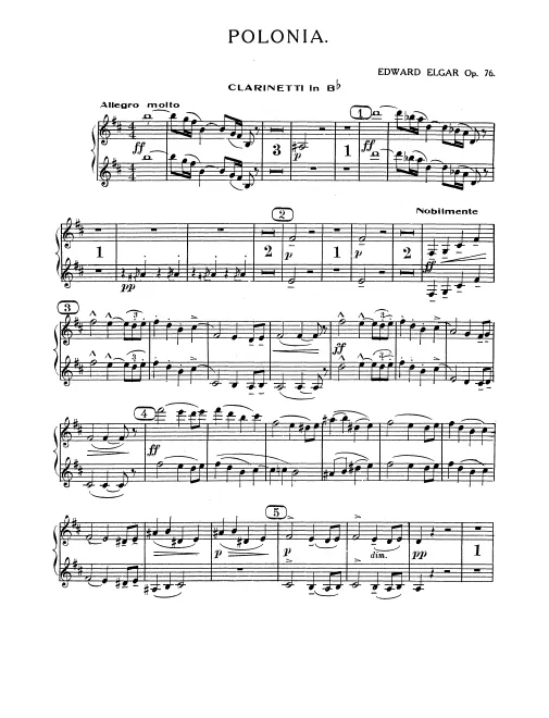 Clarinet 1/2, Bass Clarinet (B)