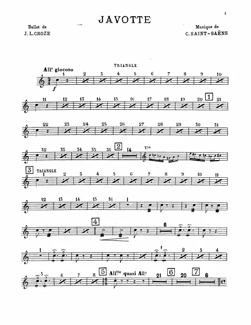 Triangle, Snare Drum, Bass Drum/Cymbals