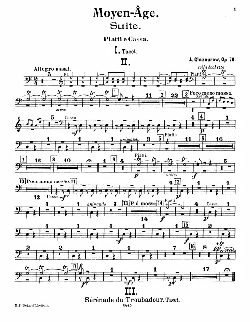 Cymbals/Bass Drum, Snare Drum, Xylophone/Triangle