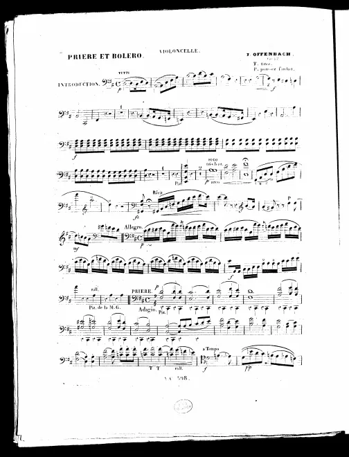 Cello Part (monochrome)
