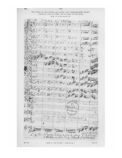 3 Pages from Autograph Score