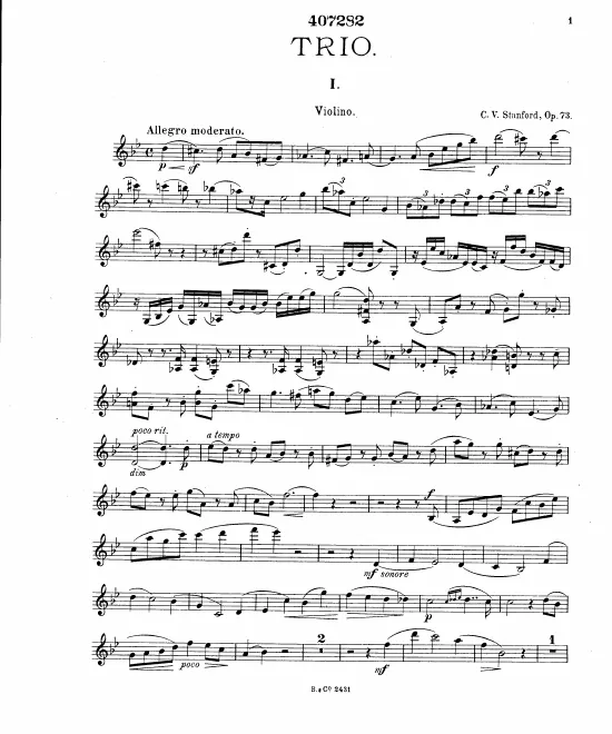 Violin, Violoncello Parts
