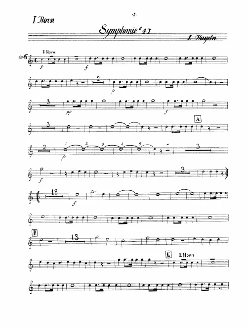 Horn 1, 2 (G)