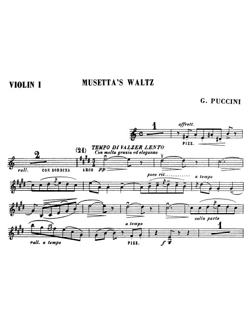 Violins I, II