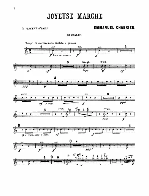 Cymbals, Snare Drum, Triangle, Bass Drum