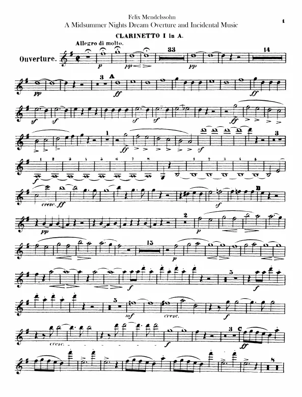 Clarinet 1, 2 (A/B/C)