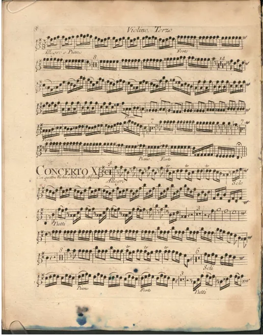 Violins III (solo and ripieno)